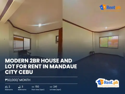 Modern 2BR House and Lot For Rent in Mandaue City Cebu