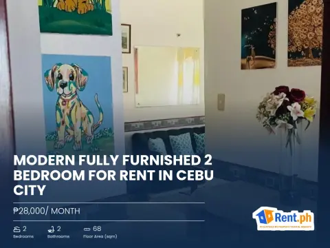 Modern Fully Furnished 2 Bedroom For Rent in Cebu City