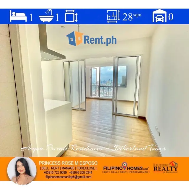 Acqua Private Residences - Sutherland Tower - Lower Penthouse - 42nd Floor by Princess Rose Esposo 0915 723 9099 - Secondary Image