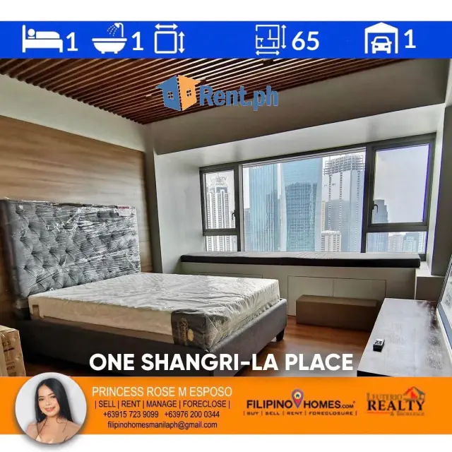 One Shangri-la Place Towers For Rent by Princess Rose Esposo 0915 723 9099 - Secondary Image