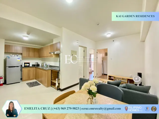2BR BRAND NEW FURNISHED UNIT FOR RENT AT KAI GARDEN RESIDENCES BY DMCI - Secondary Image