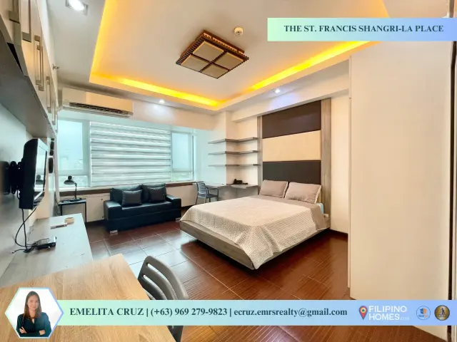 EXECUTIVE STUDIO UNIT FOR RENT & SALE at The St. Francis Shangri-La Place - Secondary Image