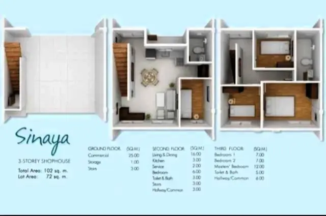 Three-Story Charm: Spacious House with Commercial Space for Rent in Cordova - Secondary Image