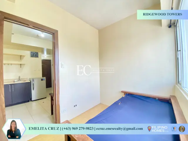 SEMI-FURNISHED 1BR UNIT FOR LEASE  AT RIDGEWOOD TOWERS - Secondary Image