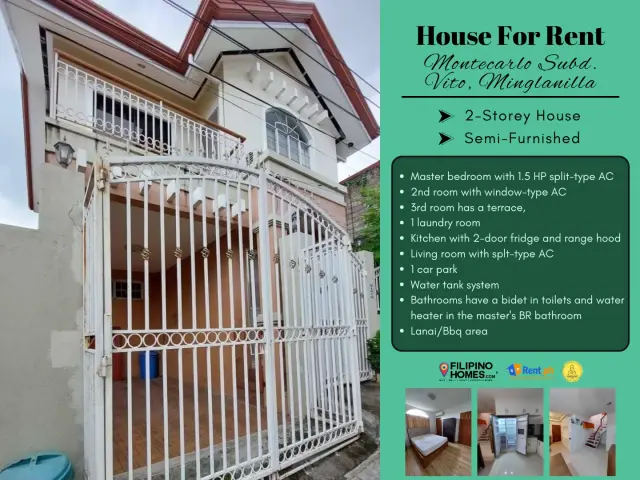 Semi-Furnished 2-Storey House for Rent - Secondary Image