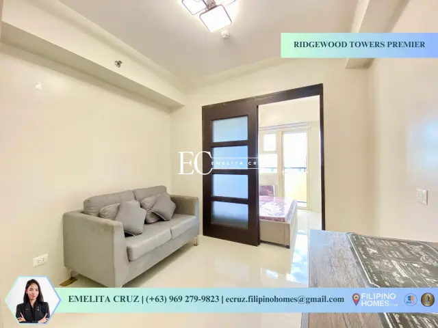 SEMI-FURNISHED 1BR UNIT FOR LEASE AT RIDGEWOOD TOWERS PREMIER - Secondary Image