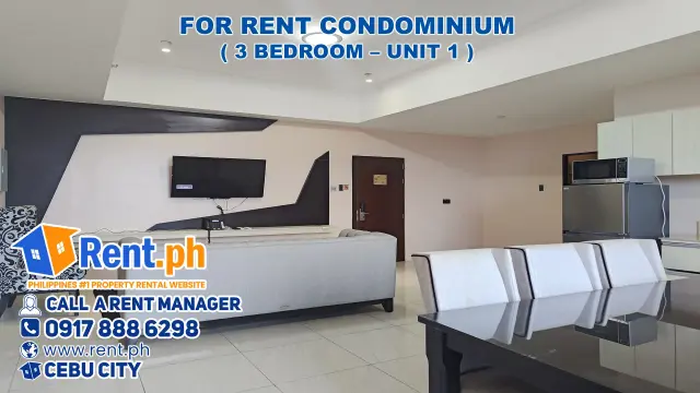 Ready-for-Occupancy Simple and Spacious 3 Bedroom Condominium for Rent at Mabolo Cebu City! - Secondary Image