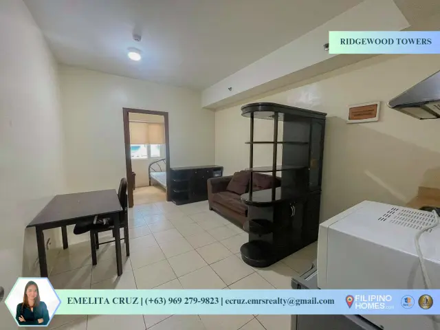 DELUXE 1BR SEMI-FURNISHED UNIT FOR RENT at Ridgewood Towers - Secondary Image