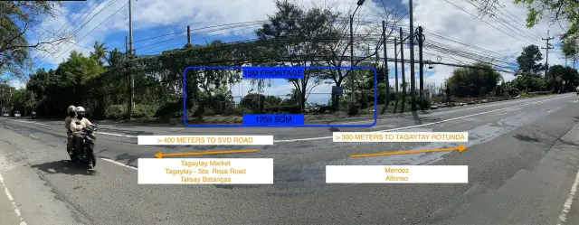 LOT FOR LEASE / RENT IN OLIVAREZ TAGAYTAY CITY! PRIME REAL ESTATE WITH TAAL LAKE VIEW - Secondary Image