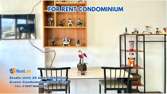 FULLY-FURNISHED STUDIO CONDO FOR RENT – NEAR IT PARK, CEBU ✨📍AVENIR CONDOMINIUM - Secondary Image