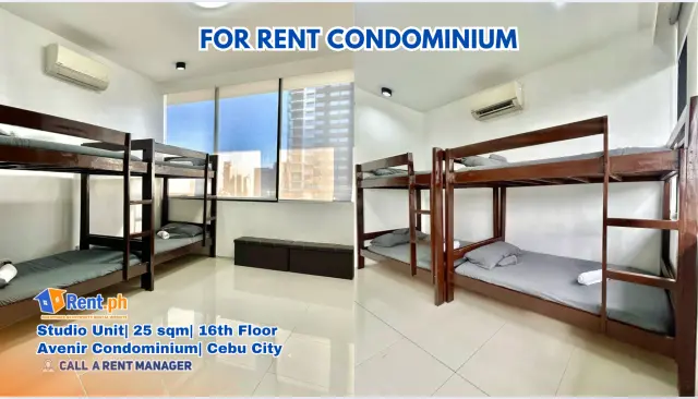 FULLY-FURNISHED STUDIO CONDO FOR RENT – NEAR IT PARK, CEBU ✨📍AVENIR CONDOMINIUM - Secondary Image