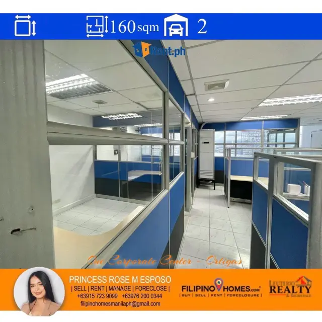Office Space For Rent In Ortigas CBD 160sqm FA  / One Corporate Center by Princess Rose Esposo - Secondary Image