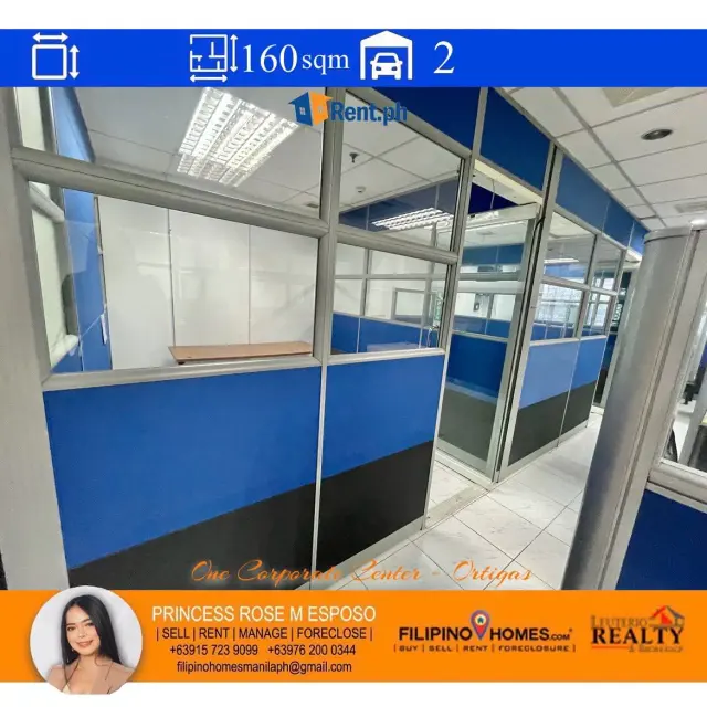 Office Space For Rent In Ortigas CBD 160sqm FA  / One Corporate Center by Princess Rose Esposo - Secondary Image