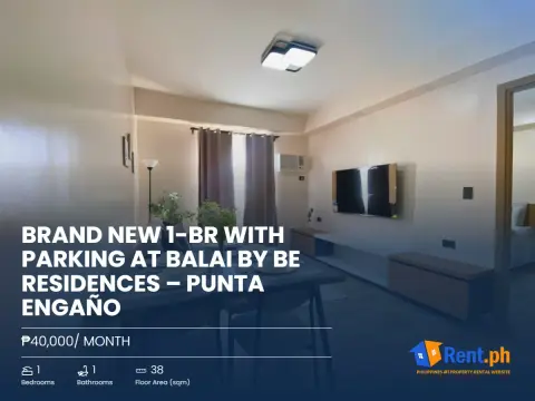 Brand New 1-BR with Parking at Balai by Be Residences – Punta Engaño