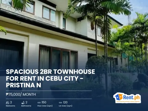 Spacious 2BR Townhouse For Rent in Cebu City - Pristina N