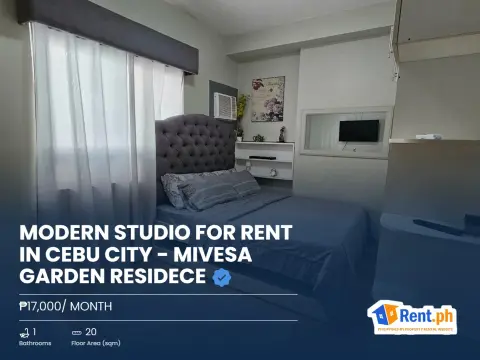 Modern Studio For Rent in Cebu City - Mivesa Garden Residece