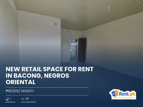 New Retail Space For Rent in Bacong, Negros Oriental