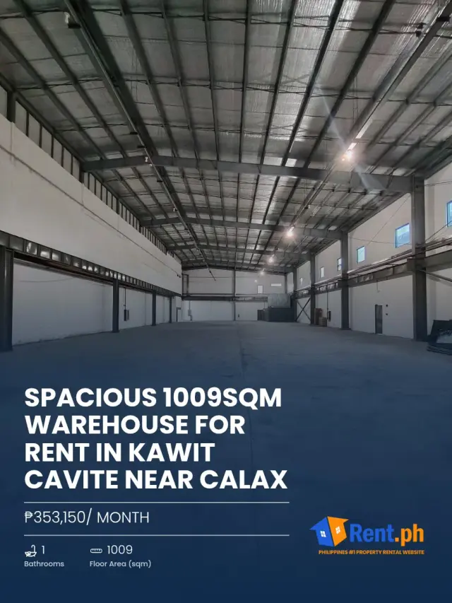 Spacious 1009sqm Warehouse For Rent in Kawit Cavite near CALAX - Secondary Image