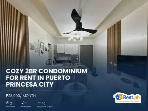 Cozy 2BR Condominium For Rent in Puerto Princesa City