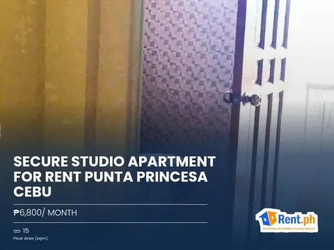 Secure Studio Apartment For Rent Punta Princesa Cebu