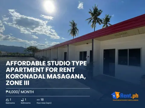 affordable-studio-type-apartment-for-rent-koronadal-masagana-zone-iii-for-rent