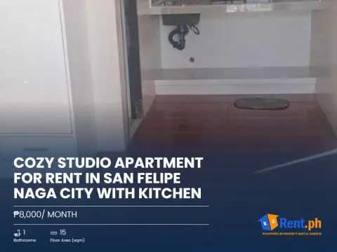 cozy-studio-apartment-for-rent-in-san-felipe-naga-city-with-kitchen-for-rent