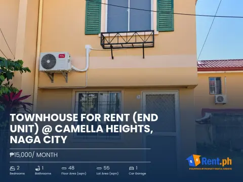 townhouse-for-rent-end-unit-camella-heights-naga-city-for-rent