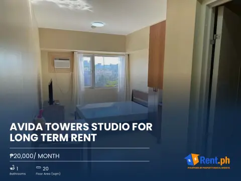 Avida Towers Studio for Long Term Rent