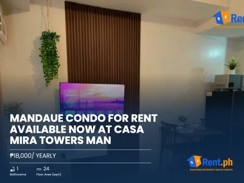 Mandaue Condo For Rent Available now at Casa Mira Towers Man