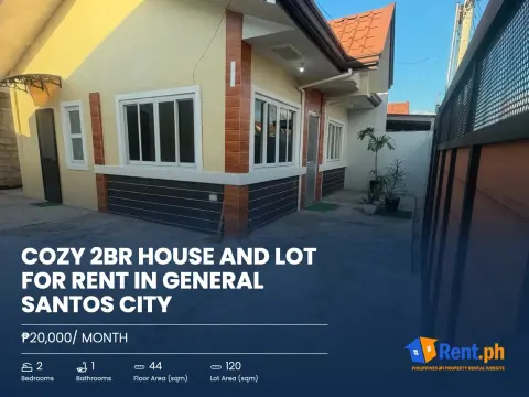 Cozy 2BR House and Lot For Rent in General Santos City