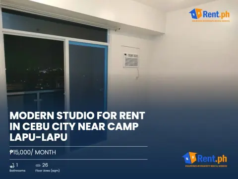 Modern Studio For Rent in Cebu City near Camp Lapu-Lapu