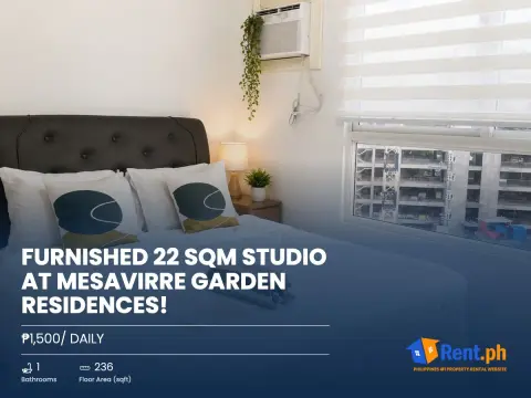 furnished-22-sqm-studio-at-mesavirre-garden-residences-for-rent