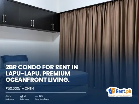 2BR Condo for Rent in Lapu-Lapu. Premium Oceanfront Living.
