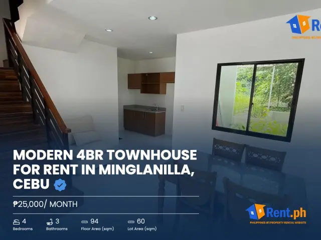 Modern 4BR Townhouse For Rent in Minglanilla, Cebu - Secondary Image