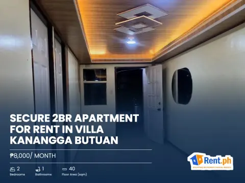 Secure 2BR Apartment For Rent in Villa Kanangga Butuan