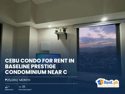 Cebu Condo For Rent in Baseline Prestige Condominium near C