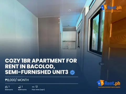 Cozy 1BR Apartment For Rent in Bacolod, Semi-Furnished Unit3