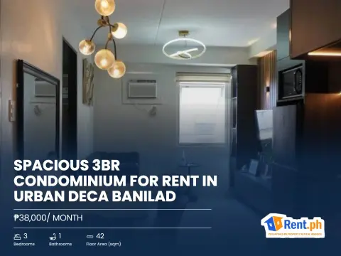 Spacious 3BR Condominium For Rent in Urban Deca Banilad