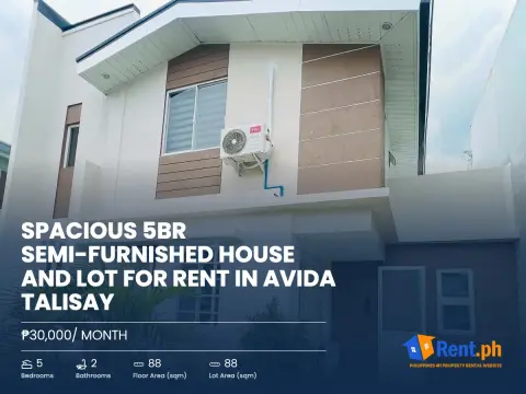 spacious-5br-semi-furnished-house-and-lot-for-rent-in-avida-talisay-for-rent