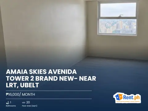 Amaia Skies Avenida Tower 2 Brand New- Near LRT, Ubelt