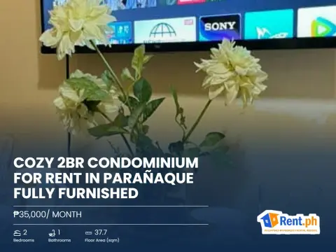 Cozy 2BR Condominium For Rent in Parañaque Fully Furnished