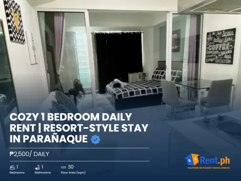 cozy-1-bedroom-daily-rent-resort-style-stay-in-paraaque-for-rent