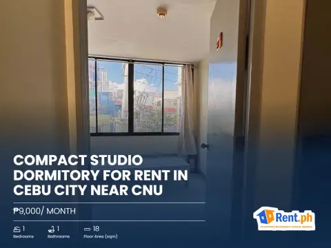 Compact Studio Dormitory For Rent in Cebu City near CNU