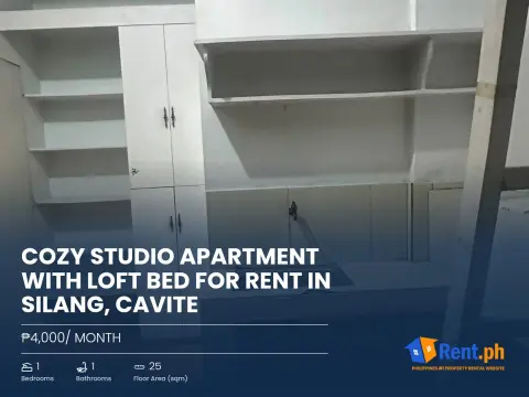 cozy-studio-apartment-with-loft-bed-for-rent-in-silang-cavite-for-rent