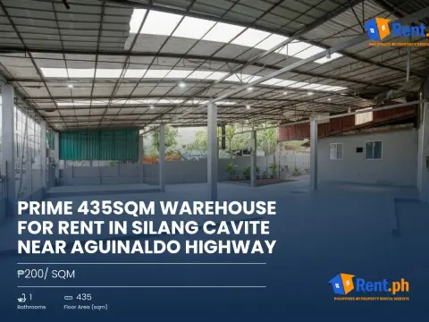 Prime 435sqm Warehouse For Rent in Silang Cavite near Aguinaldo Highway