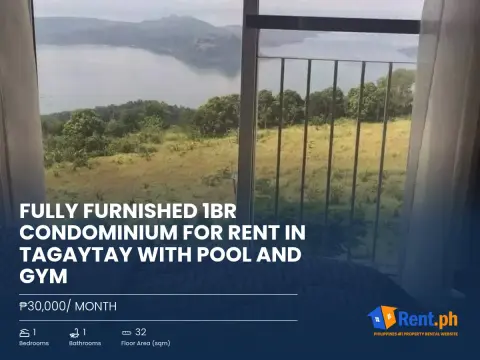 fully-furnished-1br-condominium-for-rent-in-tagaytay-with-pool-and-gym-for-rent