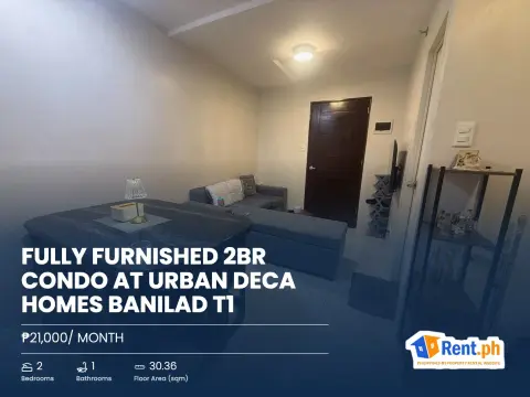 Fully Furnished 2BR Condo at Urban Deca Homes Banilad T1