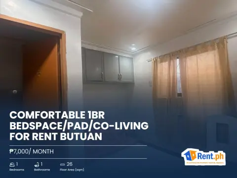 Comfortable 1BR Bedspace/Pad/Co-Living For Rent Butuan