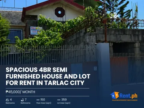 spacious-4br-semi-furnished-house-and-lot-for-rent-in-tarlac-city-for-rent