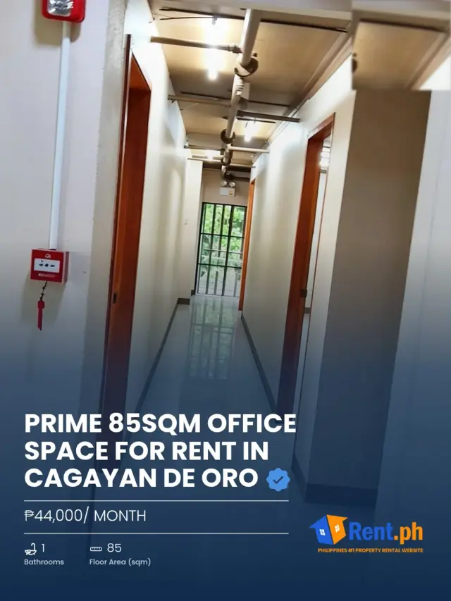Prime 85sqm Office Space For Rent in Cagayan de Oro - Secondary Image
